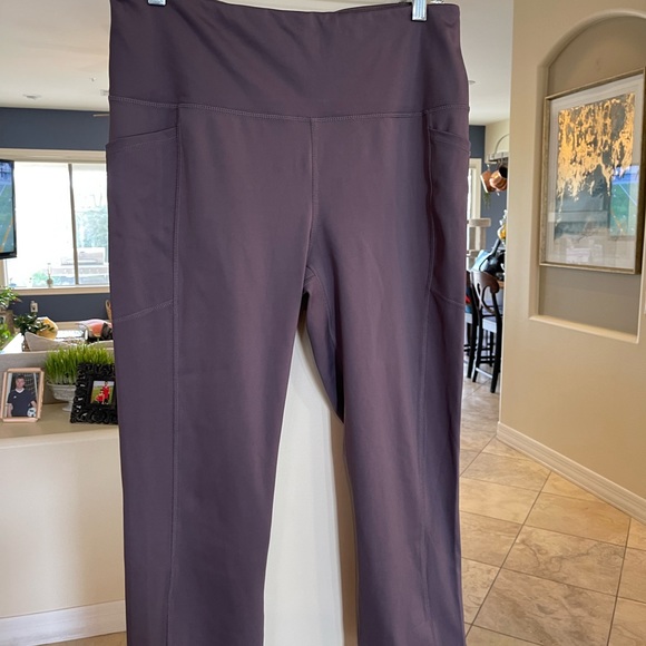RBX Pants - Women’s RBX XL Dusty Eggplant Yoga Pants/Leggings